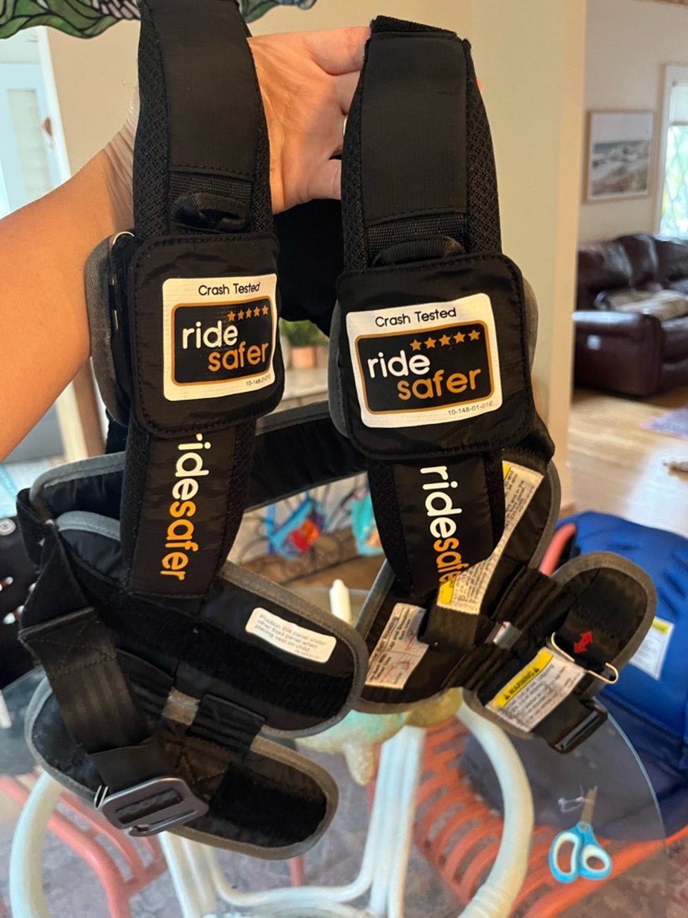 Kids Black Chest Harness - Ride Safer